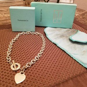 Tiffany & Co. Heart ❤️ and Toggle Necklace